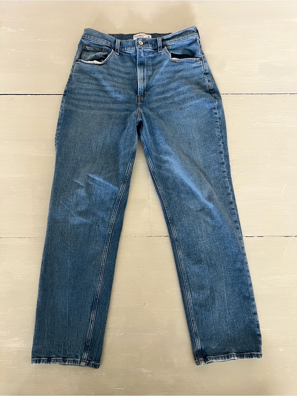 Abercrombie Curve Love Ankle Straight Ultra High Rise Jeans 30/10L